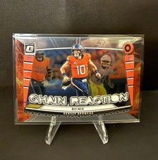 2025 Panini Donruss Optic Bo Nix Chain Reaction No 8 Denver Broncos