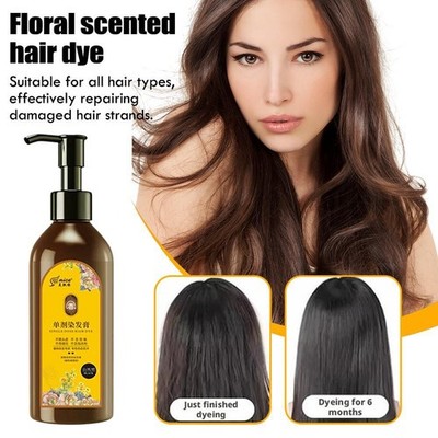Nourishing Plant-Based Hair Color,Nourishing Plant Dye,Long-Lasting Hair M8D1