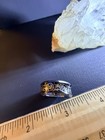 Solid Tungsten Size 8 Damascus Scroll Black Ring Men's — photo 3