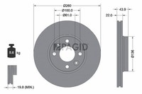 2X Pagid Bremsscheibe AußEnbelüFtet Ø260Mm FüR Renault Clio III BR0/1 CR0/1