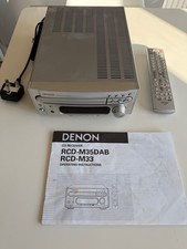 Denon RCD-M33 Mini Hifi Shelf Micro System Ricevitore CD Sintonizzatore RDS + Telecomando RC-999