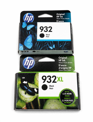 Genuine HP 932 & 932XL Black Ink Cartridge OEM Office Jet Exp Oct 2021 Nov 2022