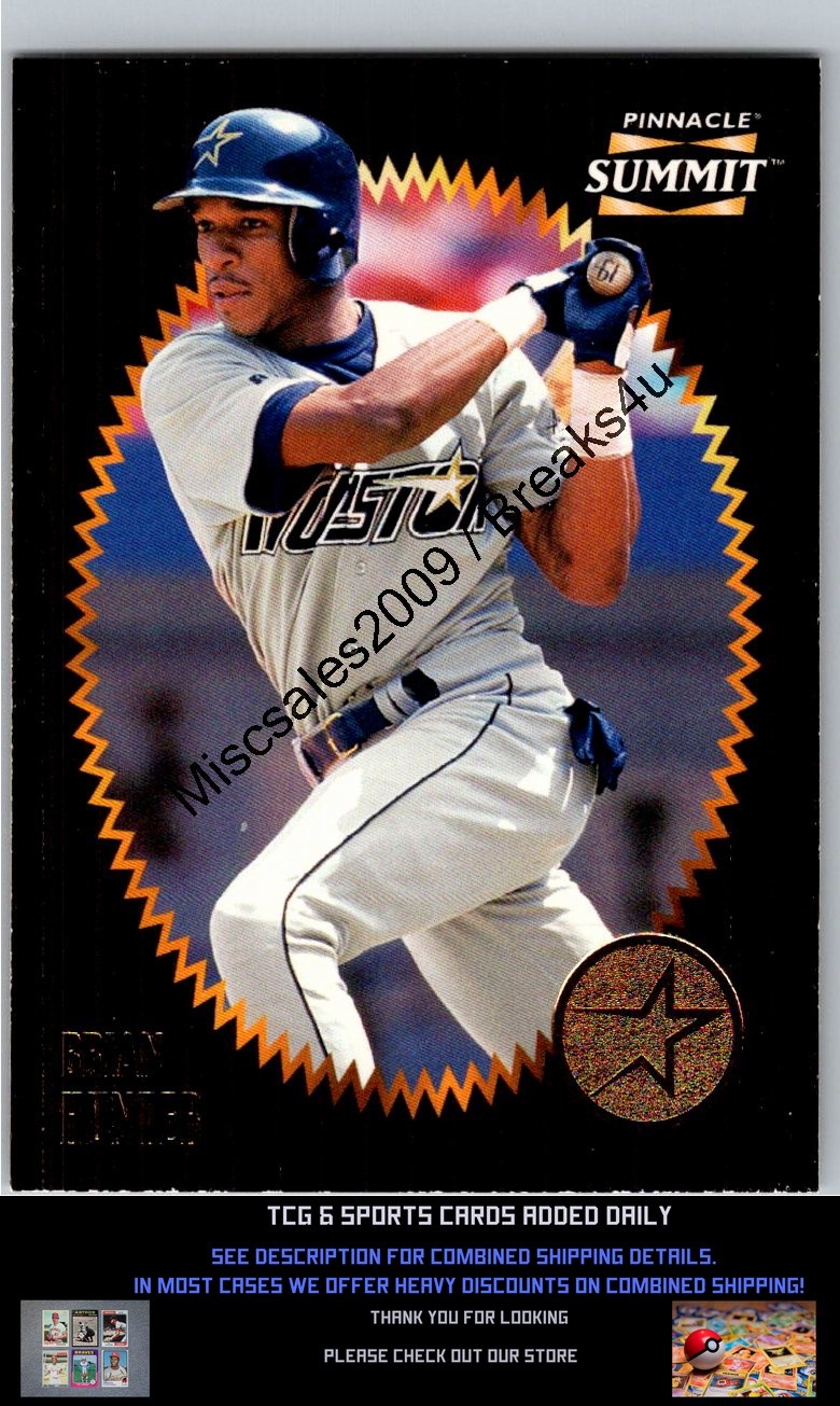 1996 Summit #50 Brian Hunter Houston Astros Baseball