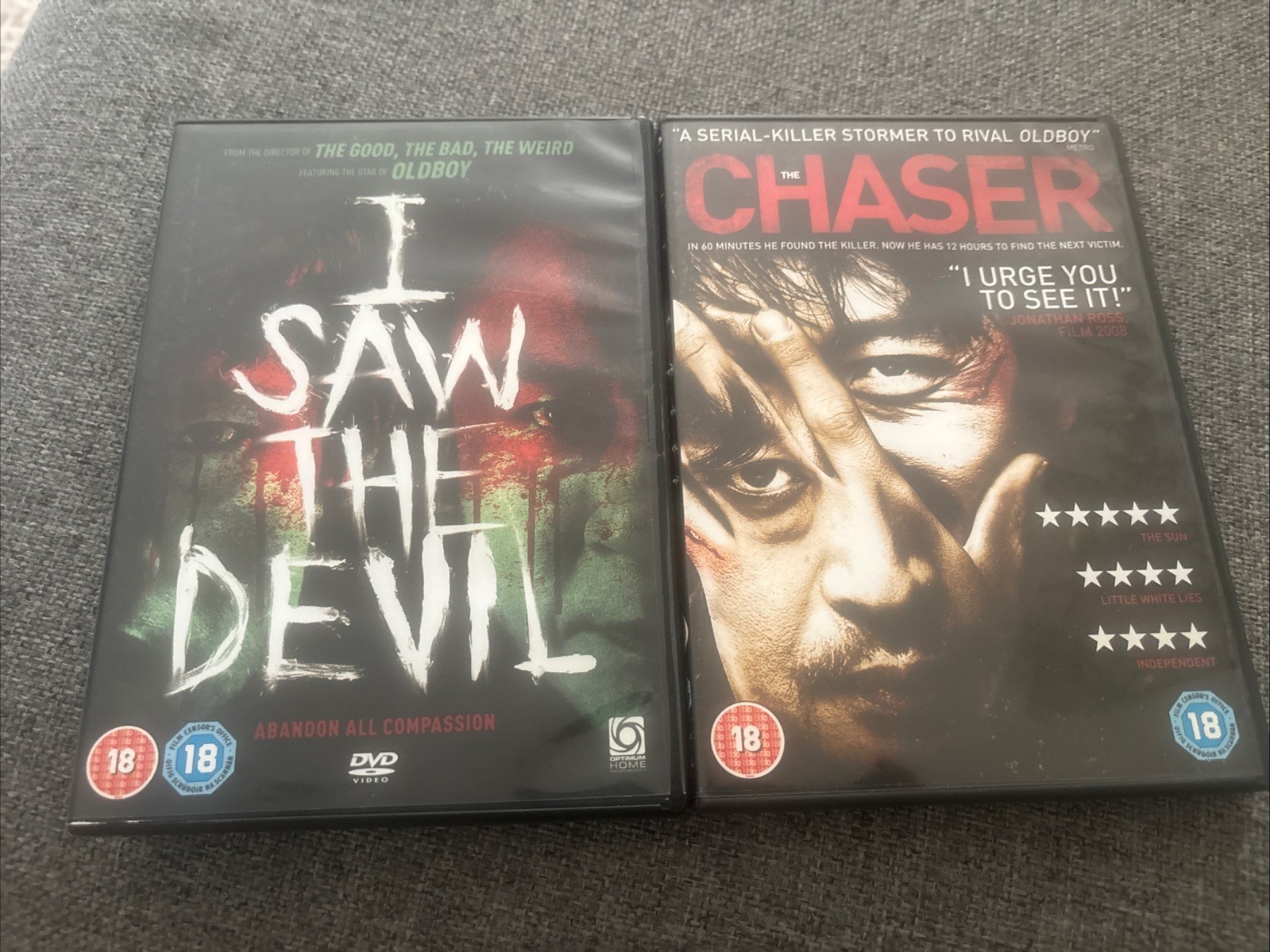 I Saw the Devil DVD (2011) Byung-hun Lee + The Chaser Dvd