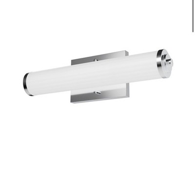 Chrome Two Light Vanity from the Holly Grove Collection