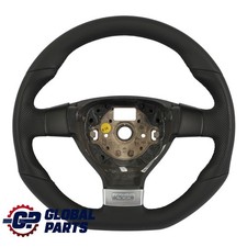 Volkswagen Golf Mk5 Gti Steering Wheel New Black Leather Flat Bottom 1k0419091at