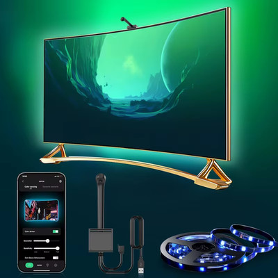 Neu Smart LED TV Hintergrundbeleuchtung Streifen mit AR-Farbsensor - RGB Umgebungsbeleuchtung