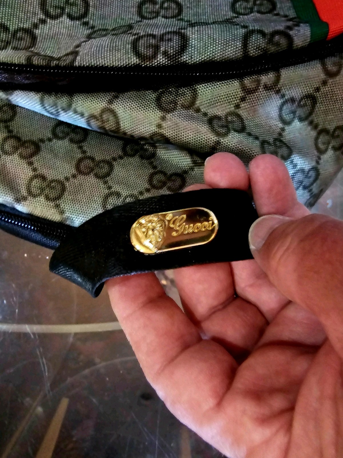 This is a Gucci Looking backpack featuring the si… - image 2