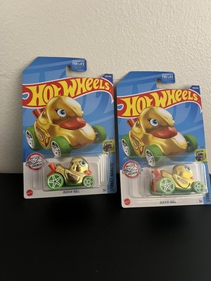 Hot Wheels Duck N Roll Treasure Hunt Lot Of 2 2022 Gold With Sterling Protectors