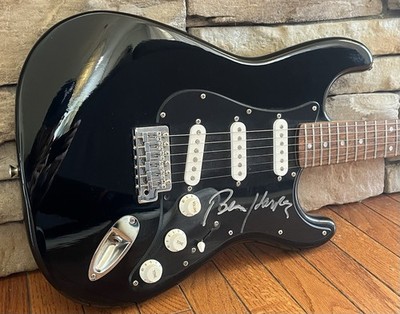 Genuine BEN HARPER Autographed Black Squire Strat Electric Guitar by Fender COA