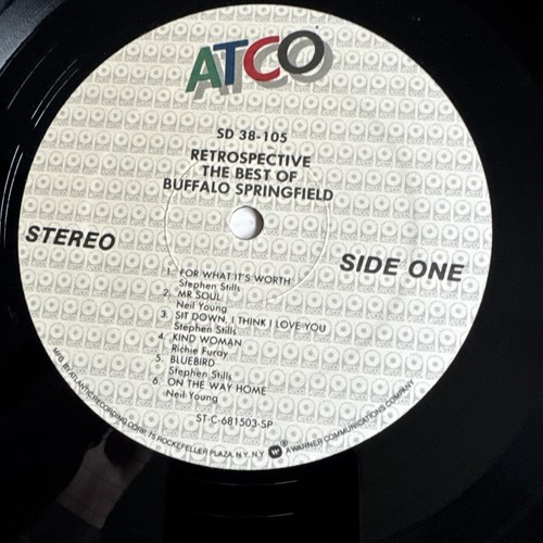 "Retrospective" The Best Of Buffalo Springfield LP; 1969 ATCO SD 33-283 MINT/VG+ - Picture 5 of 7