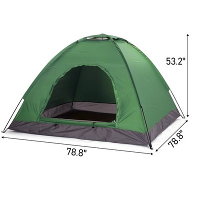 Brand New 3-4 Person Camping Dome Tent Army Green --