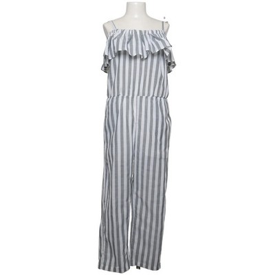 Apart, Jumpsuit, Größe: 40, Grau/Weiß, Baumwolle/Viskose, Streifen, Damen #tck