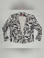 Alice Olivia Botanical Ink Open Front Kimono Jacket S