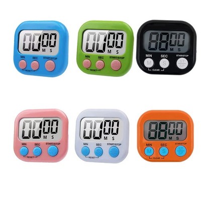 Digital Kitchen Timer Large Screen Magnetic Back Countdown 6 Pack AAA Battery