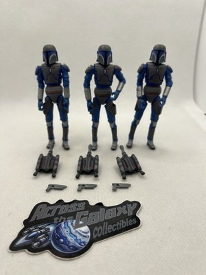 Star Wars The Clone Wars Death Watch Mandalorian Warrior Lot *see Pics