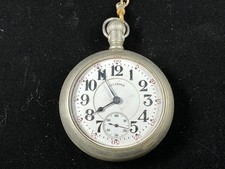 Reloj Bolsillo Illinois Bunn Modelo Especial 6 18s 21J Silverode Funcionando 4260947
