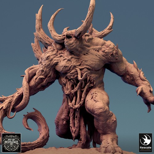 Ulcerated Colossus Demon miniature - DnD miniatures RPG dungeons and dragons D&D - Picture 4 of 4