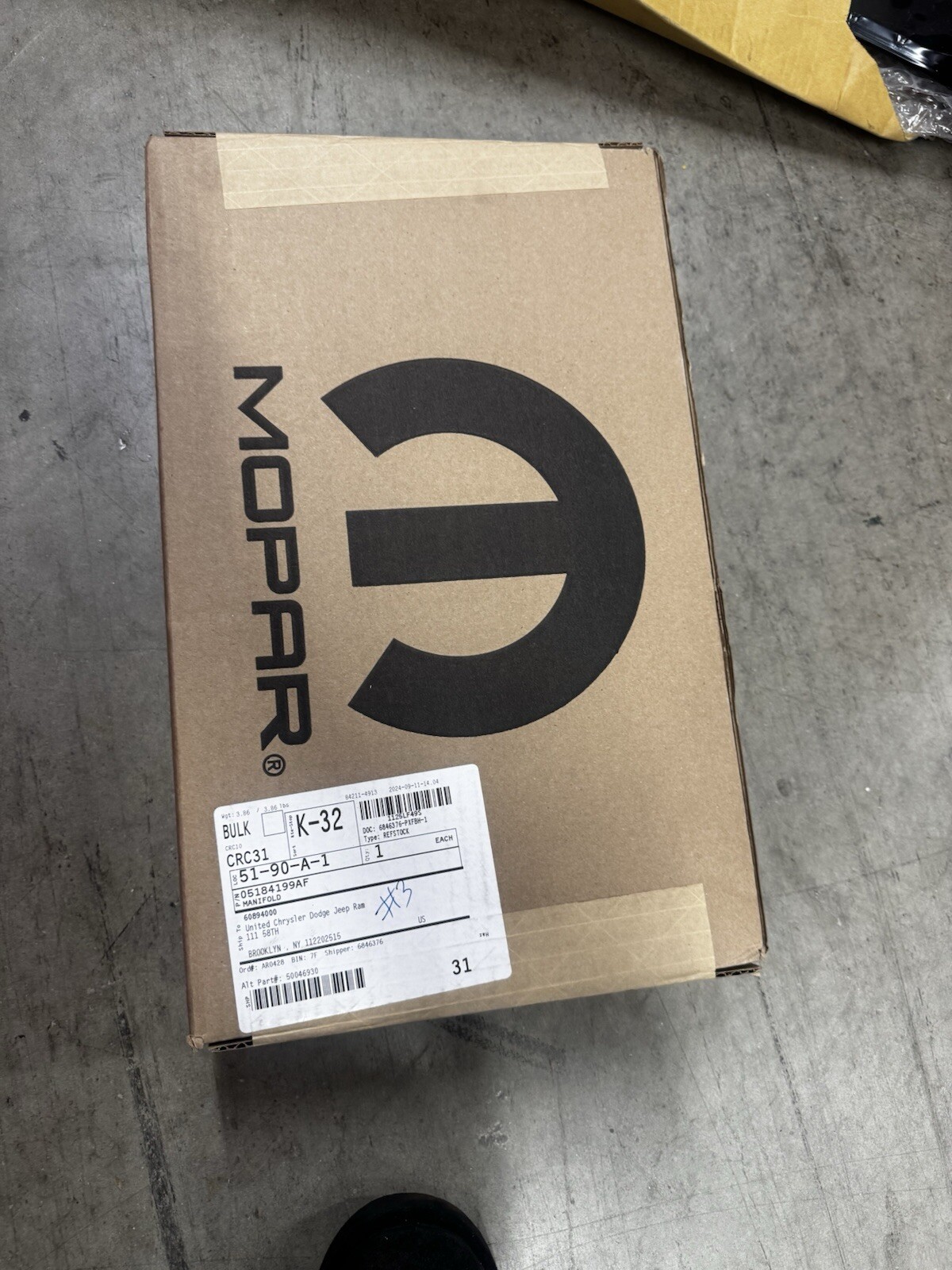 Intake Manifold Mopar 5184199AF