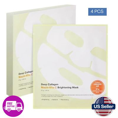 Sungboon Editor Deep Collagen Niacin- Vita C Brightening Mask 4 sheets/box 37 g