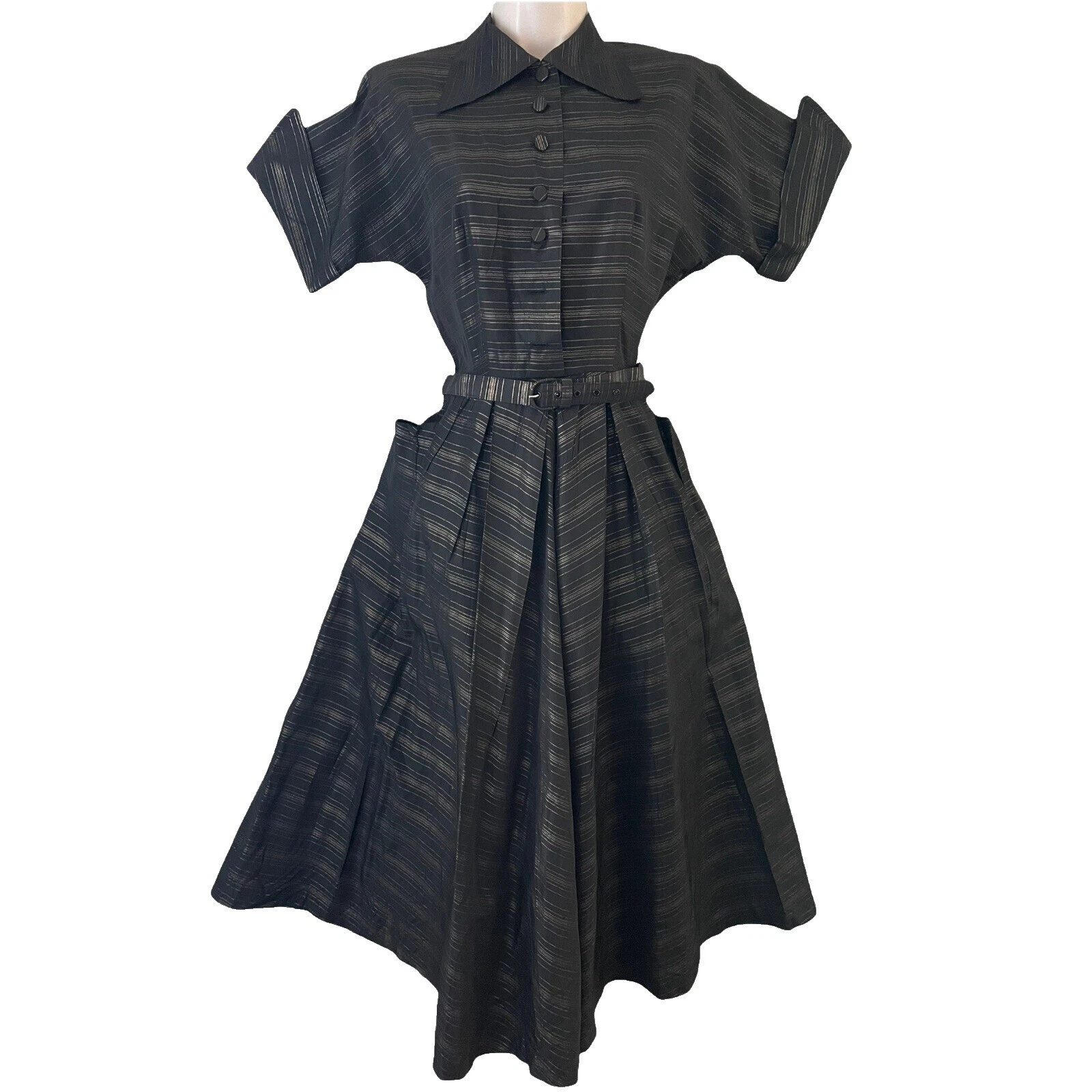 Vestidos Vintage 1940s Negro Pequeño Negro para Mujeres