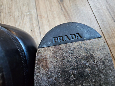 PRADA Made in Italy salvage style Oxford SHOES - Size 7 1/2 US PRADA Made in Italy salvage style Oxford SHOES - Size 7 1/2  main image 2
