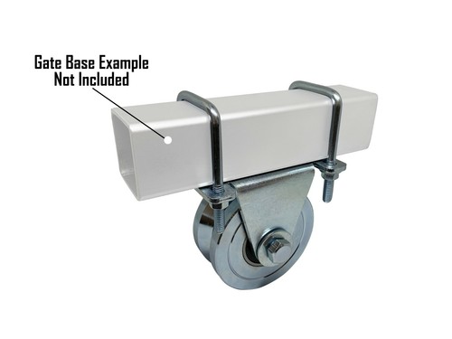 Cancello scorrevole scanalatura a V ruote 4" staffa bullonata supporto culla 3000 libbre cancelli avvolgibili  - Foto 2 di 10