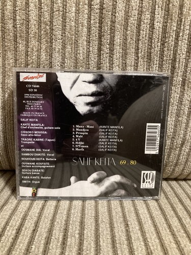 Salif Keita 69 80 CD 1994 Sonodisc France Rare Tested CD - Imagen 2 de 2