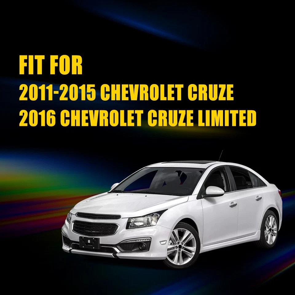 Luces de señalización laterales LED blancas con lente ahumada para Chevy Cruze 2011-2015 Foto 3 de 4