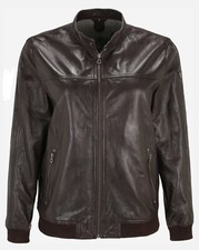 Gipsy Herren Leder Jacke Dunkelbraun Gr.XL(58), Größ Aus(XXL) NEU UVP:199€