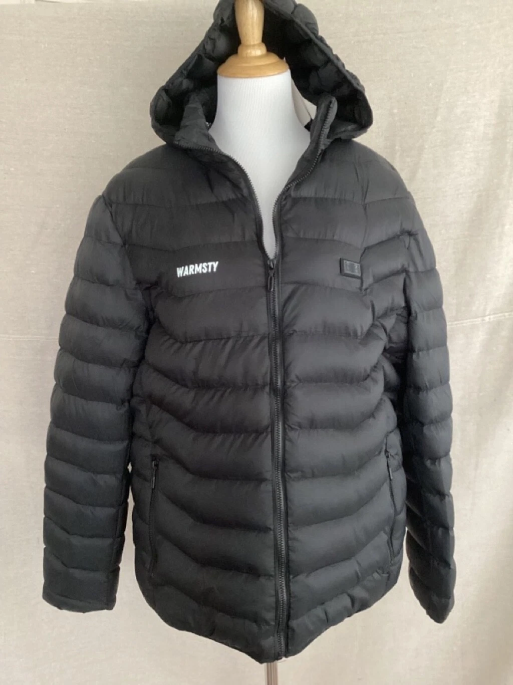 Men's Warmsty Black Heated Jacket Size L