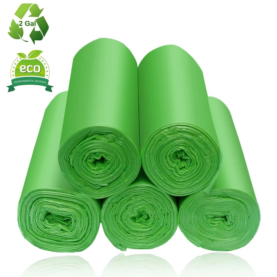 2 Gallon Compostable Trash Bags Small Biodegradable Garbage Bags 7.5 Liters Wast - Image 2 of 4