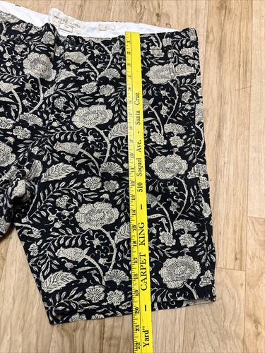 Denim & Supply Ralph Lauren Floral Hawaiian Button Shorts Black Chino Men's 40 - Picture 4 of 9
