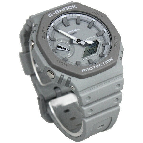 CASIO G-SHOCK GA-2110ET-8A men's watch Gray Dial Analog Digital