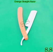 3 Pcs Orange Straight Razor first Quality carbon steel BTS-707