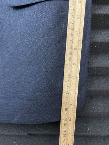 Blazer lana Pavone Italy Lessona Superclass 120s blu navy 44 giacca regolare - Foto 11 di 14