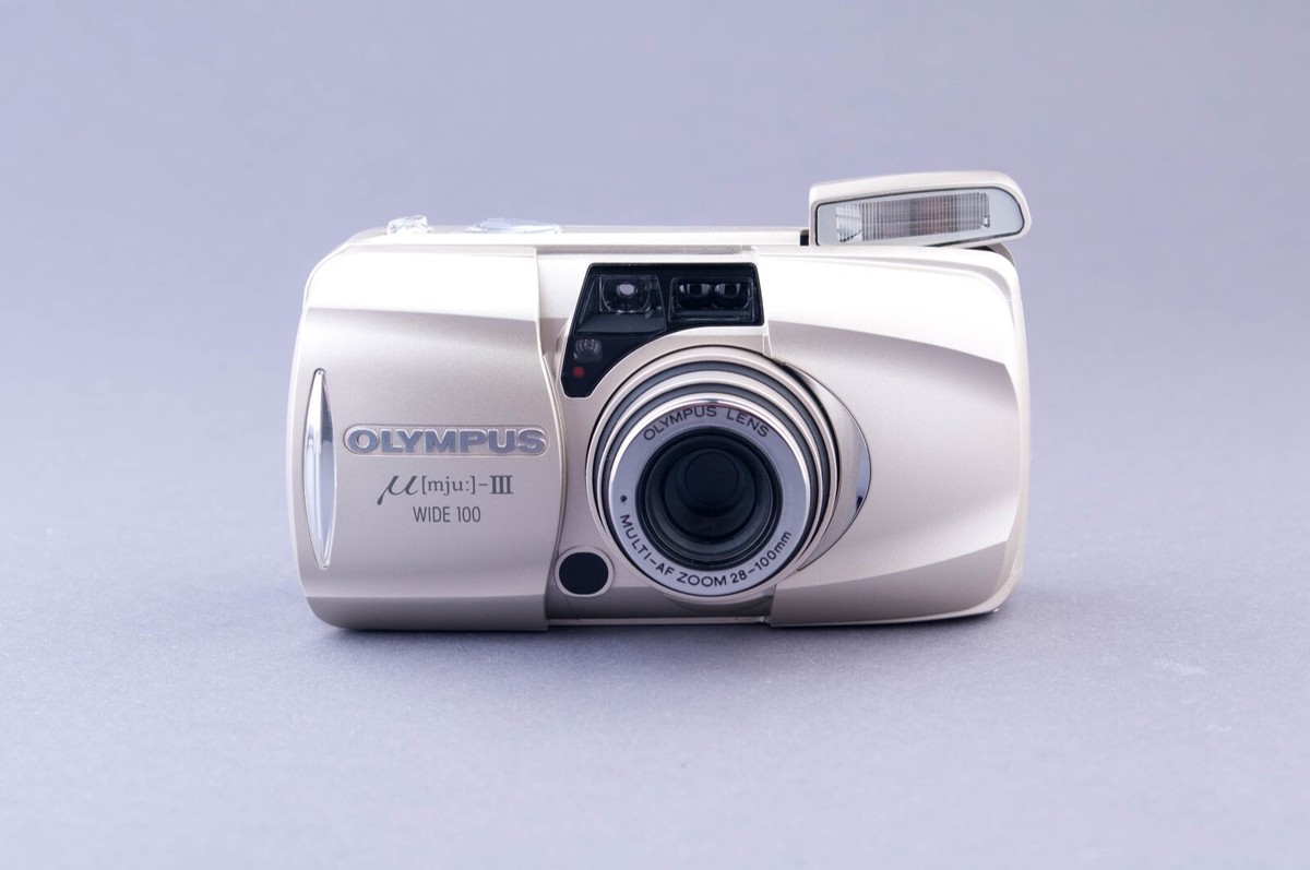 Olympus Mju III Zoom 100 Wide 35mm Point & Shoot Film Camera