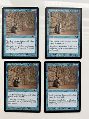 MTG Playset 4x Words of Wisdom (Odyssey/Blue/C) NM