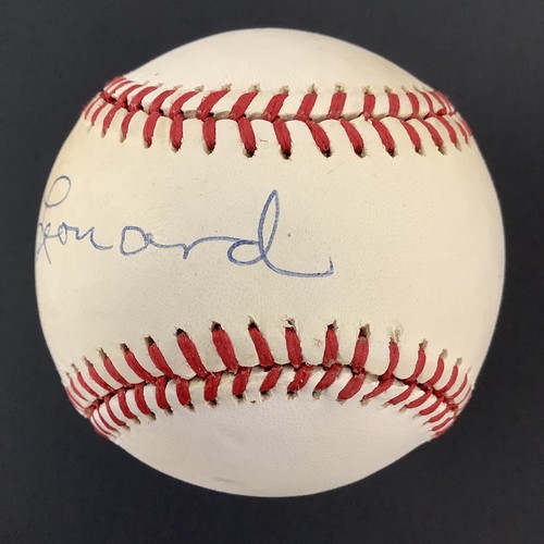 Buck Leonard Signed Baseball Feeney Homestead Grays Autograph WSC HOF JSA 2 - Picture 2 of 7