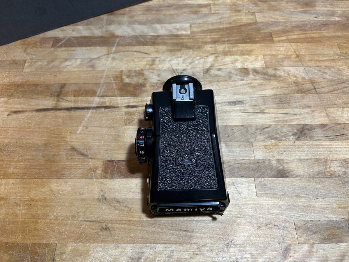 まあ美品　Mamiya 645 AE 中判カメラ用　PRISM FINDER 黒 Parts/Repair* Mamiya 645 AE Prism View Finder for M645 1000S