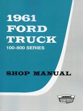 1961-1963 Ford Truck 100-800 Series Shop Manual
