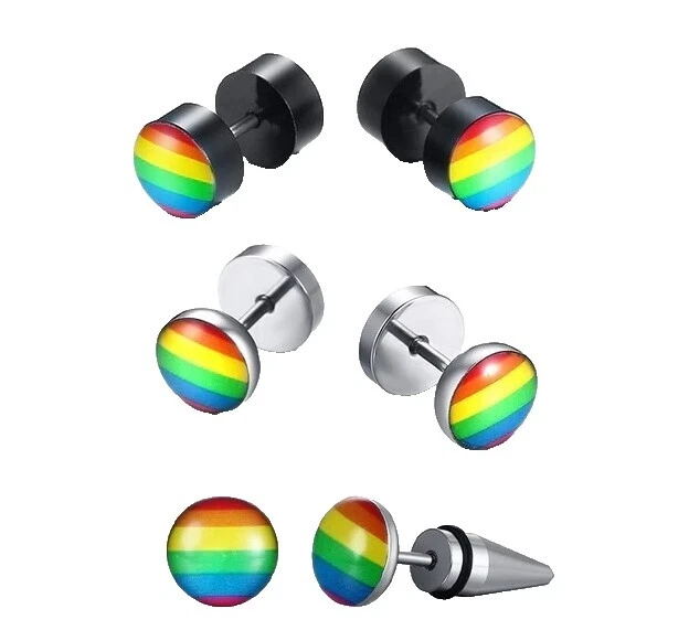 Banderas y política de vidrio Pendientes de Moda