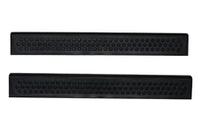 Auto Ventshade AVS Matte Black Stepshield Door Sill Protector 30.5"x4" Set of 2