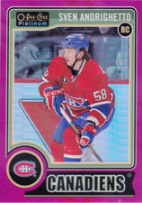 14-15 OPC Platinum Sven Andrighetto /135 Red Prism Rookie O-Pee-Chee 2014