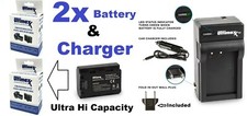 Hi Capacity 2-Pc NP-FZ100 Battery  Dual Volt Charger For Sony a7 lll a7r lll a9