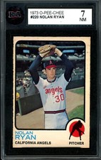 1973 TOPPS OPC O PEE CHEE Baseball #220 Nolan Ryan HOF Graded KSA 7 NM Angels