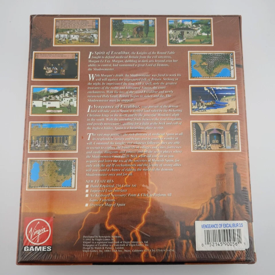 Vengeance of Excalibur, 1991, Big Box, New & Sealed - Image 3 of 4