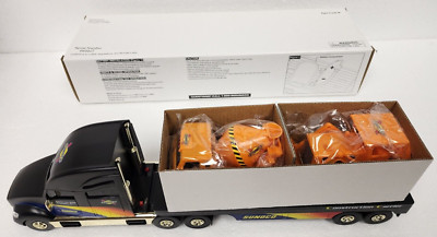 2002 Sunoco Gold Toy Truck Cement Mixer & Bulldozer Friction 3347/10,000 NIB