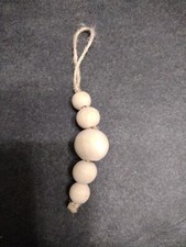 Wooden Bead Christmas Ornament/farmhouse style