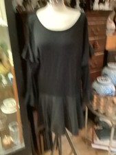 AUTHENTIC ZARA (M) BLACK DRESS TRUMPET SLEEVE MUST SEE NO RESERVE WOW